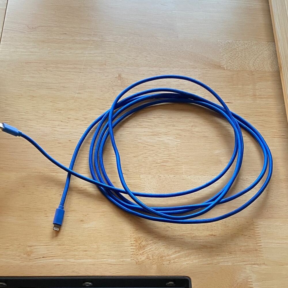 Blue USB-C 10’ Charging Cable